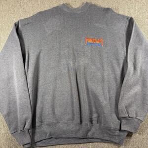 1998 Manowar Crew Only Sweatshirt Large Gray Men’s